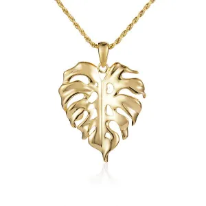 Monstera Leaf Necklace