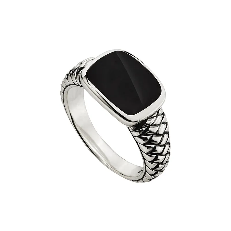 NAVIGATOR ONYX MENS RING