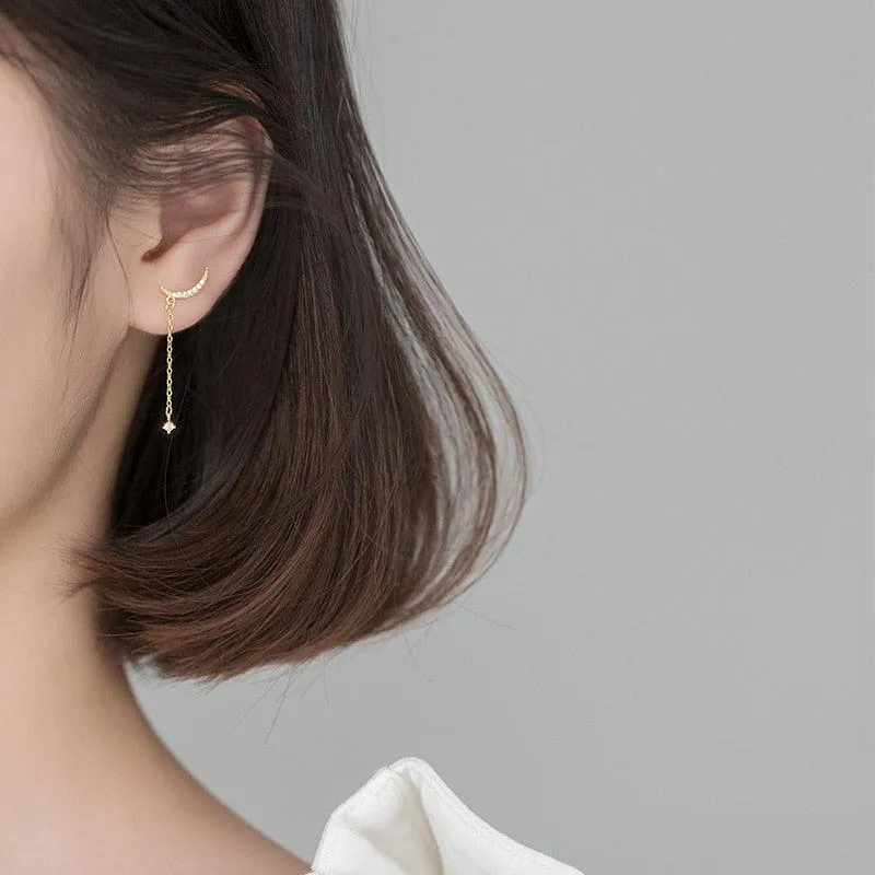 New Moon Minimal Earrings