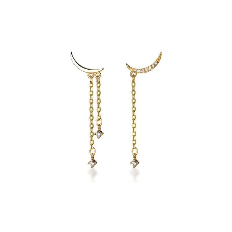 New Moon Minimal Earrings