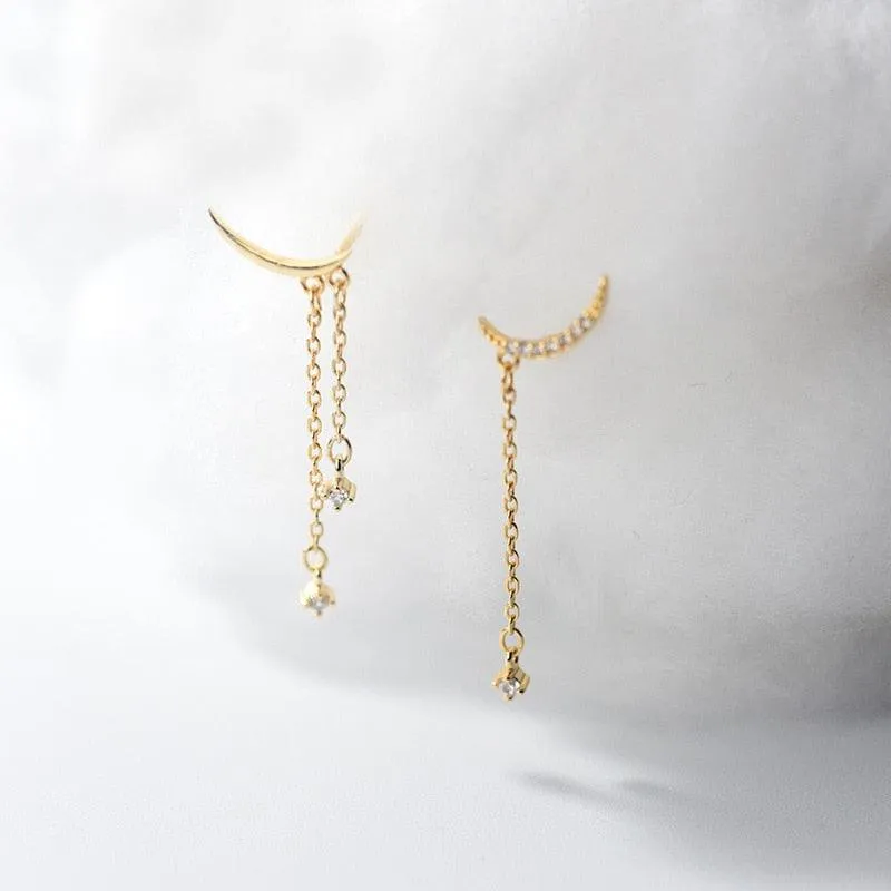 New Moon Minimal Earrings