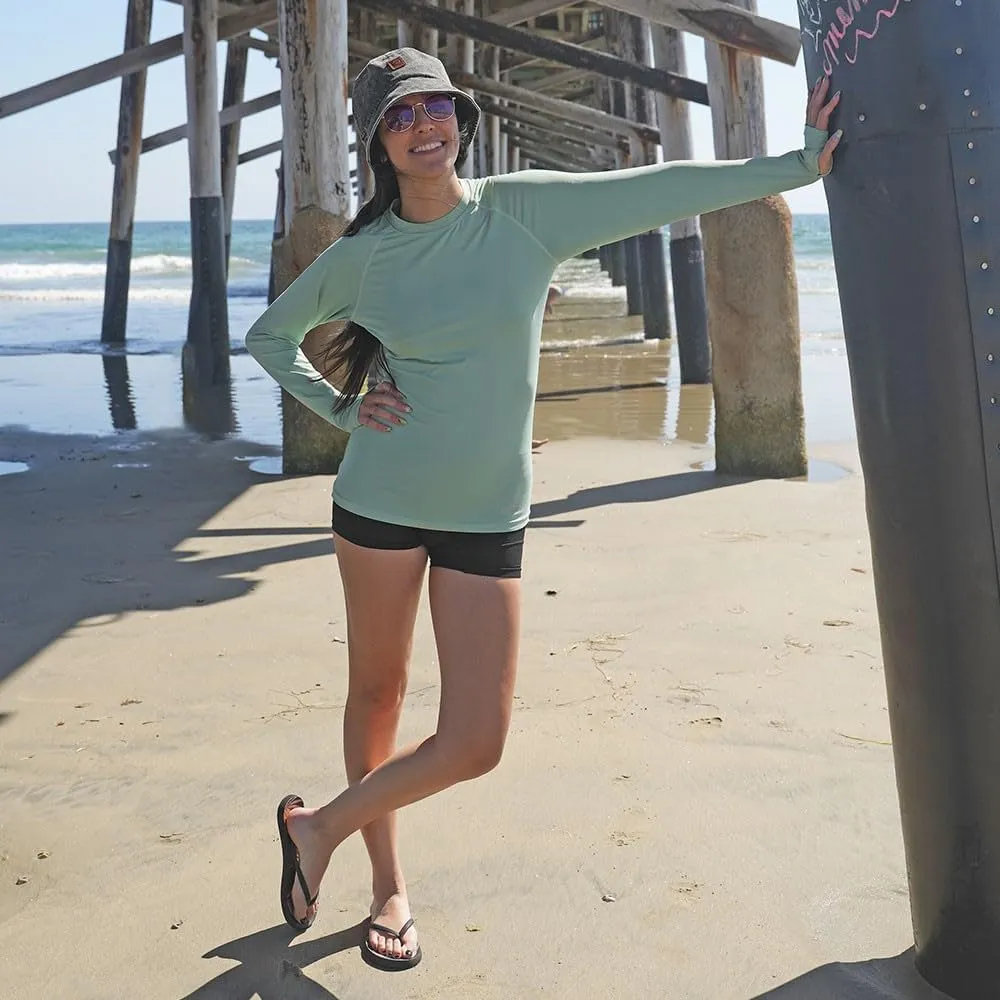 NIXY Women's Long Sleeve Shirt Rash Guard - UPF50  Sun Protection, Quick Dry, Super Light and Soft