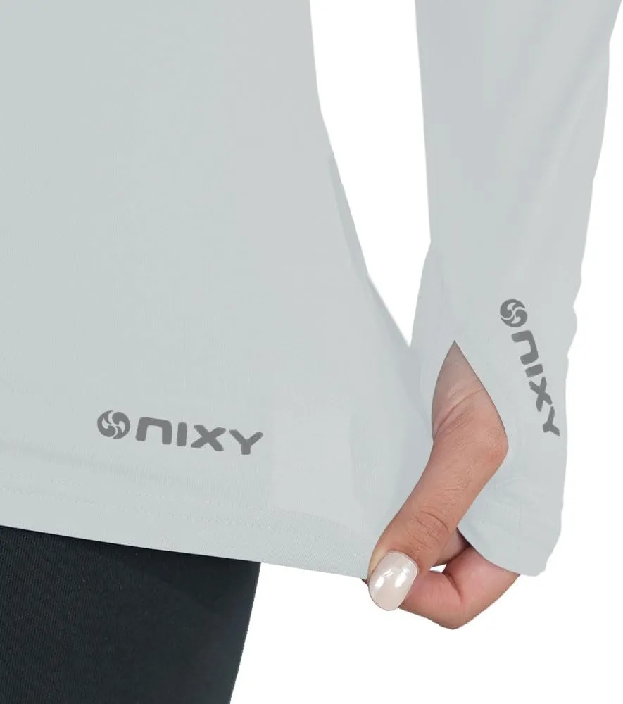 NIXY Women's Long Sleeve Shirt Rash Guard - UPF50  Sun Protection, Quick Dry, Super Light and Soft