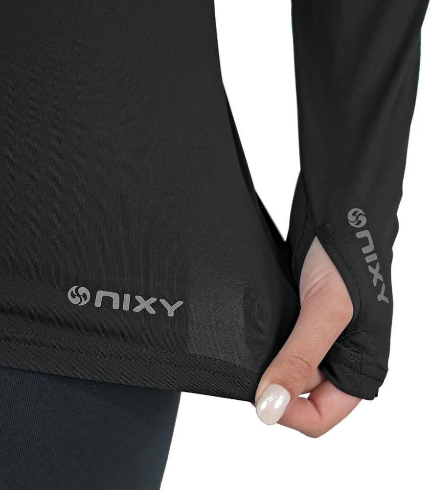 NIXY Women's Long Sleeve Shirt Rash Guard - UPF50  Sun Protection, Quick Dry, Super Light and Soft