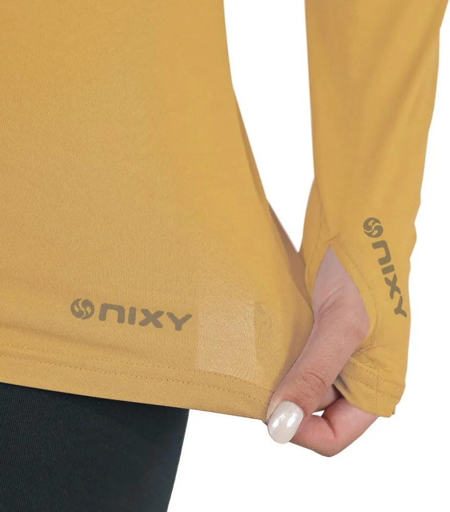 NIXY Women's Long Sleeve Shirt Rash Guard - UPF50  Sun Protection, Quick Dry, Super Light and Soft