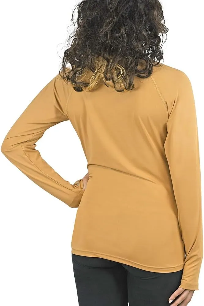 NIXY Women's Long Sleeve Shirt Rash Guard - UPF50  Sun Protection, Quick Dry, Super Light and Soft
