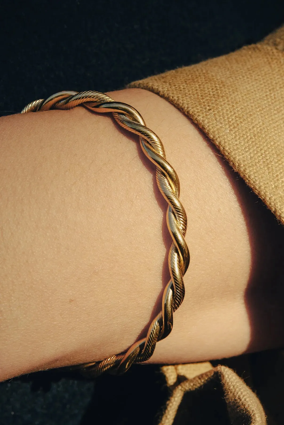 Nordic Muse Twist Cuff Bangle