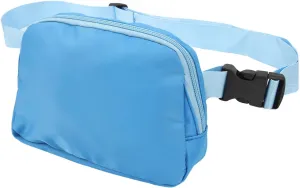 Nylon Fanny Pack, Adjustable Belt Waist Pouch with Zipper Pockets Rich Interior Layout Inner Layer Design Fashionable and Versatile for Daily Travel 600D (Blue)