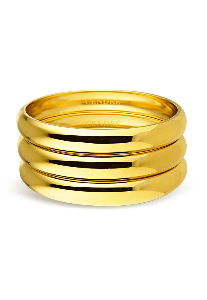 Odeon Bangle Set | Gold
