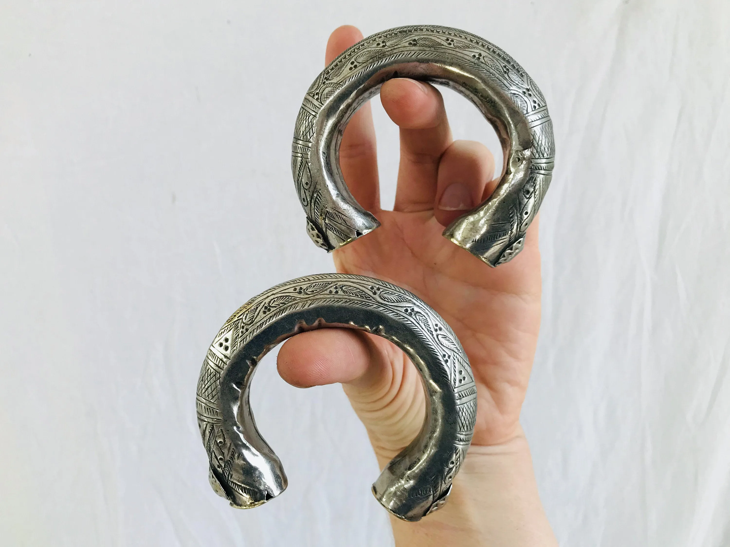 Pair Vintage Balochi Bangles.