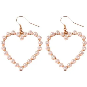 Pearl Hearts Minimal Earrings