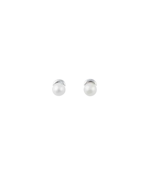 Pearl studs silver
