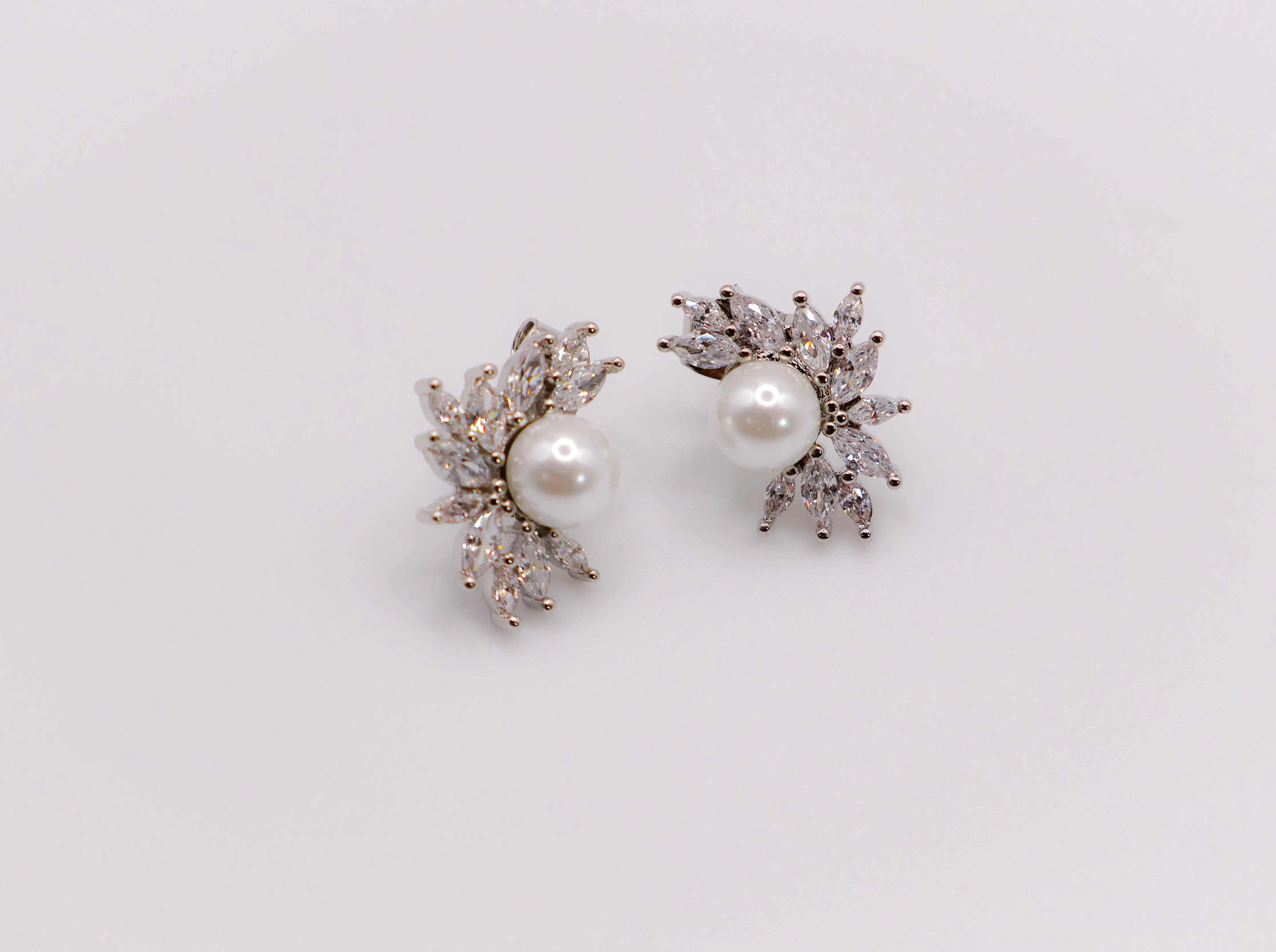Pearlescent Blossom Earrings