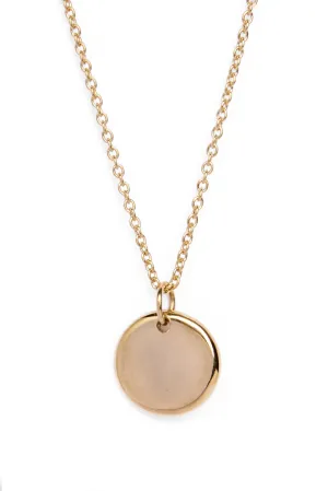 Personalised Small Round Organic Droplet Necklace