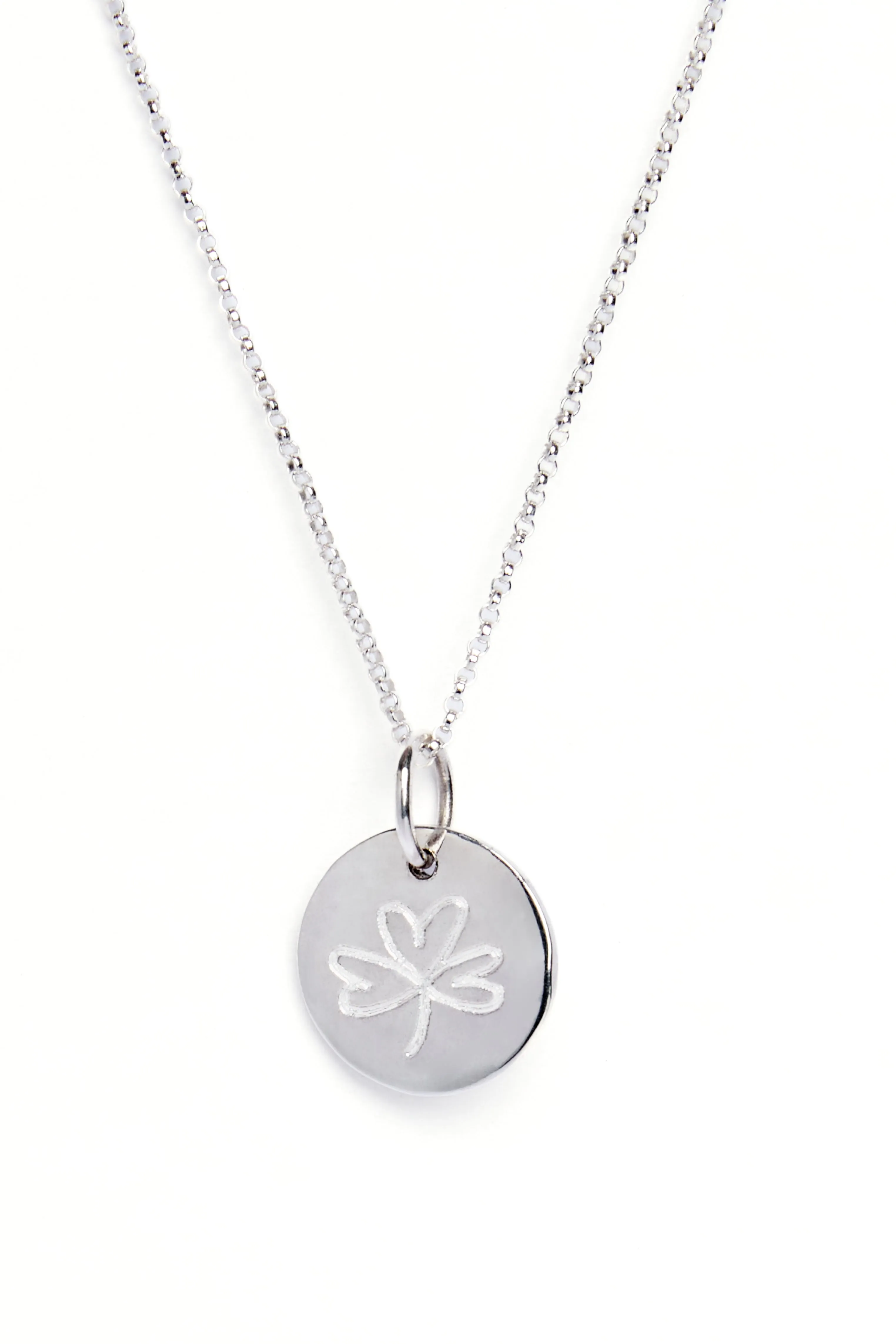 Personalised Small Round Organic Droplet Necklace