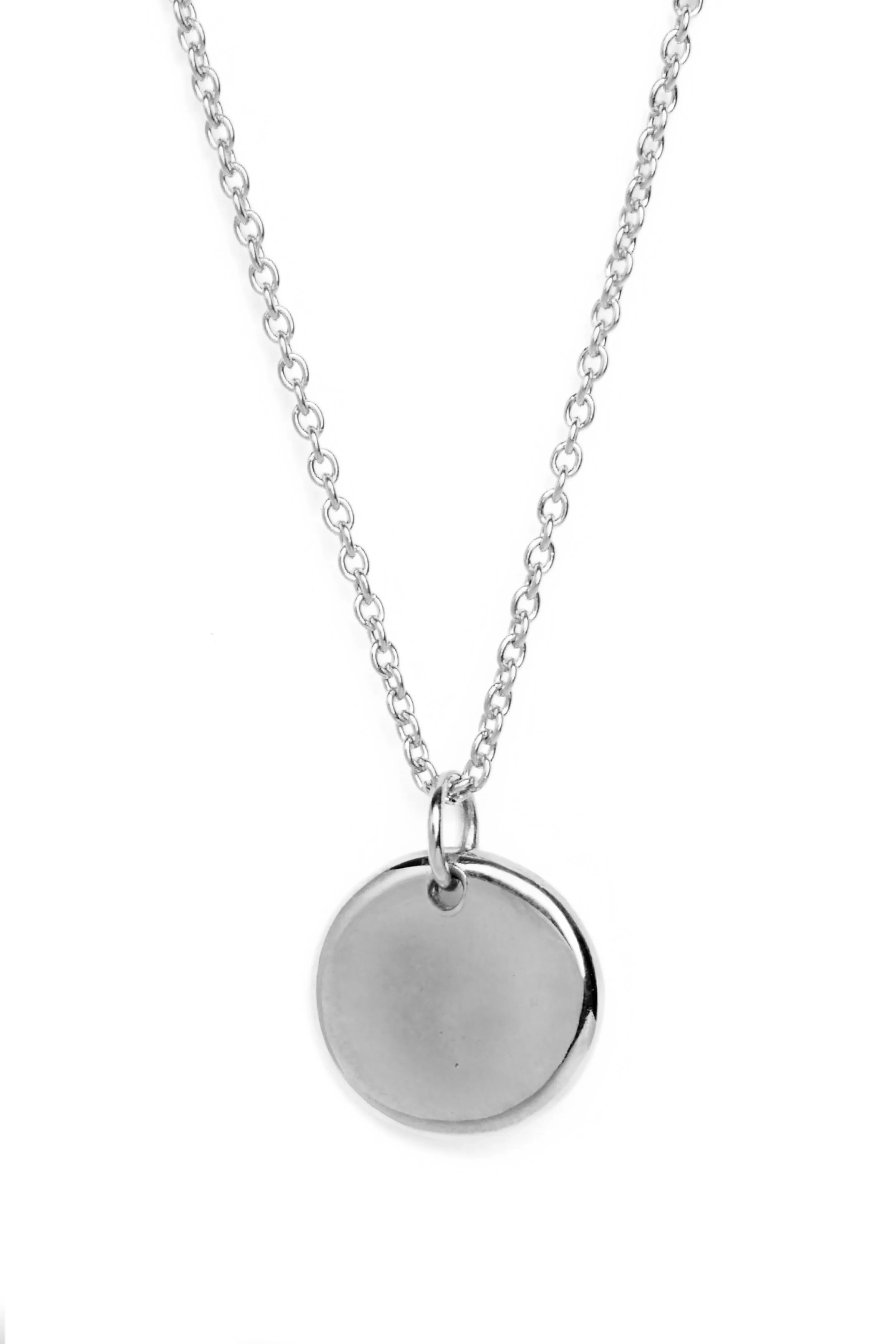 Personalised Small Round Organic Droplet Necklace