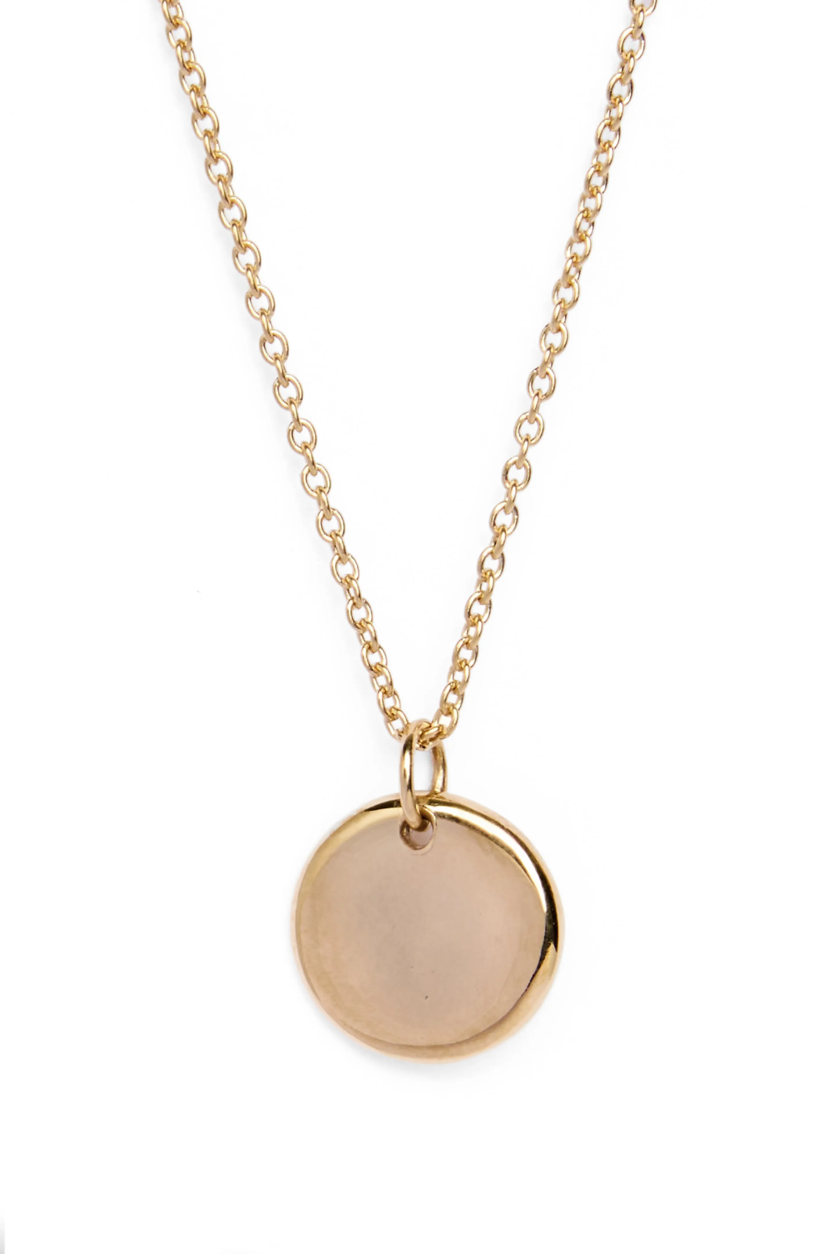 Personalised Small Round Organic Droplet Necklace