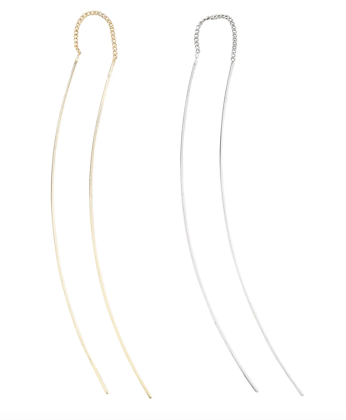 Pine Needle Through Earrings