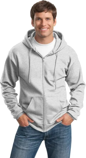 Port & Company Tall Essential Fleece Full-Zip Hooded Sweatshirt. PC90ZHT