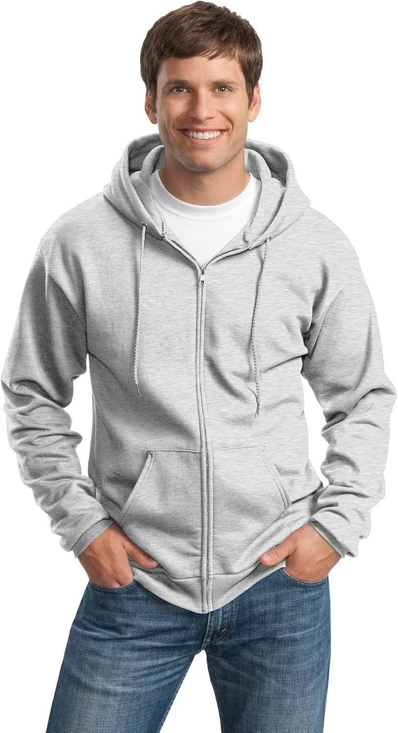 Port & Company Tall Essential Fleece Full-Zip Hooded Sweatshirt. PC90ZHT