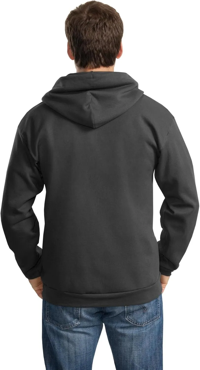 Port & Company Tall Essential Fleece Full-Zip Hooded Sweatshirt. PC90ZHT