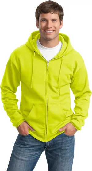 Port & Company Tall Essential Fleece Full-Zip Hooded Sweatshirt. PC90ZHT