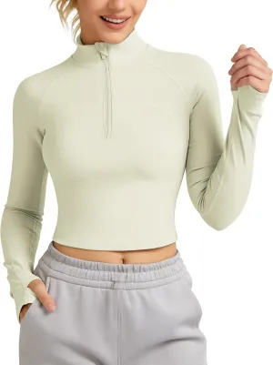 QUEENIEKE Hooded Workout Jacket for Women - Zip Up Athletic Running BBL Jacket Croped Tops with Back Mesh Vent & Thumb Holes
