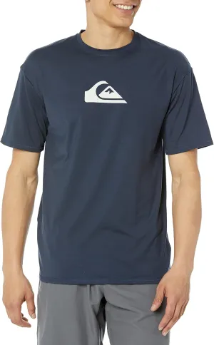 Quiksilver Men's Standard Solid Streak Short Sleeve Rashuguard UPF 50 Sun Protection Surf Shirt