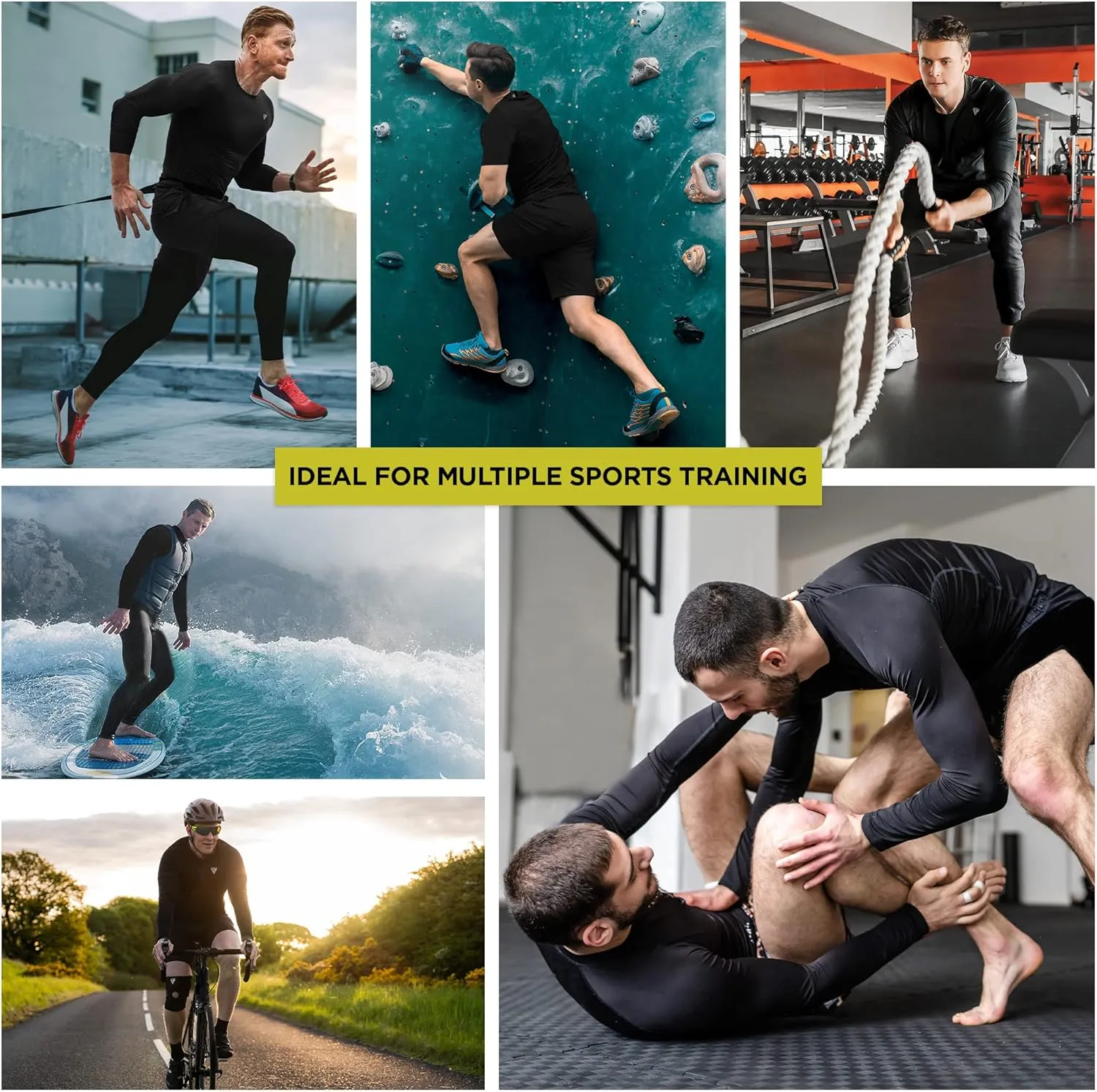 RDX Rash Guard BJJ, Compression Base Layer Top Quick Cool Dry Wetsuit Swimming Vest Men, Surfing MMA Running Cycling Training