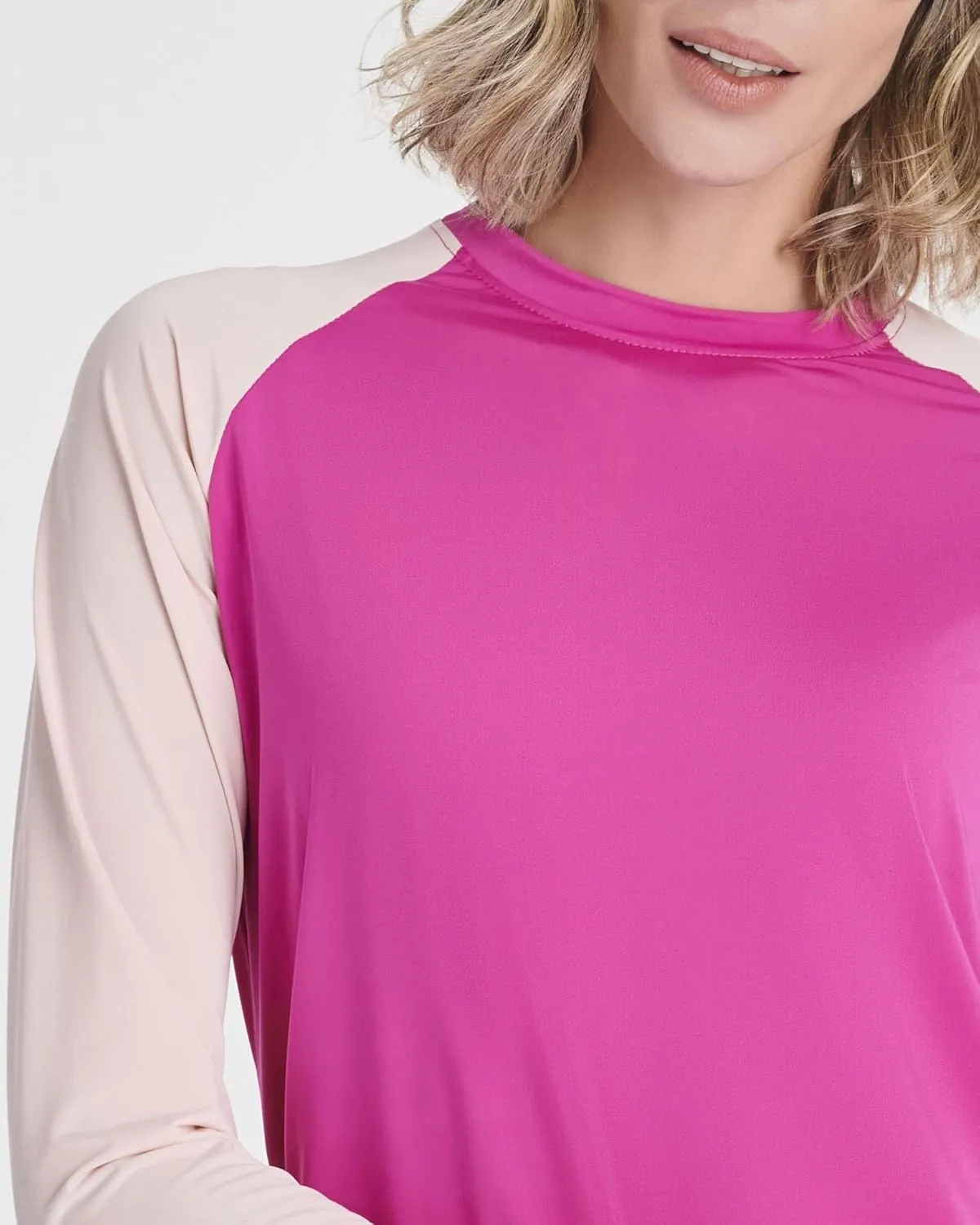 Real Essentials 4 Pack: Women's Long Sleeve Rash Guard Shirt Swimwear UPF Sun Protection Swim Workout Top (Available in Plus)