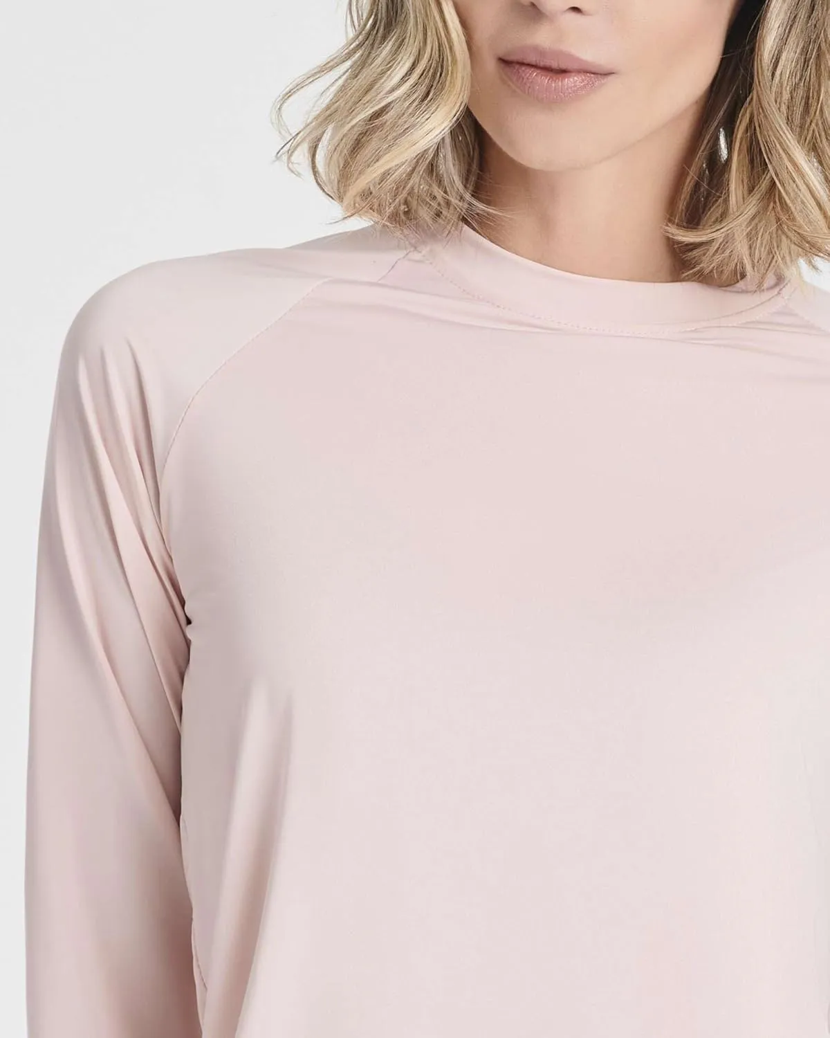Real Essentials 4 Pack: Women's Long Sleeve Rash Guard Shirt Swimwear UPF Sun Protection Swim Workout Top (Available in Plus)