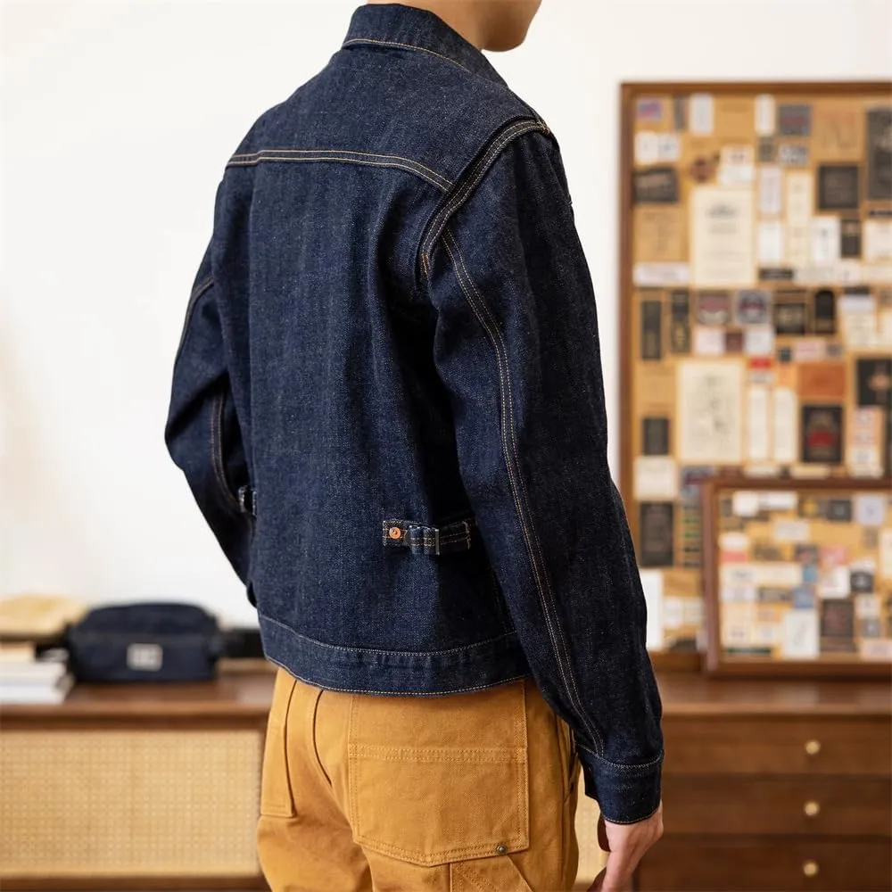 Red Tornado Men's Rugged Selvedge Denim Jacket