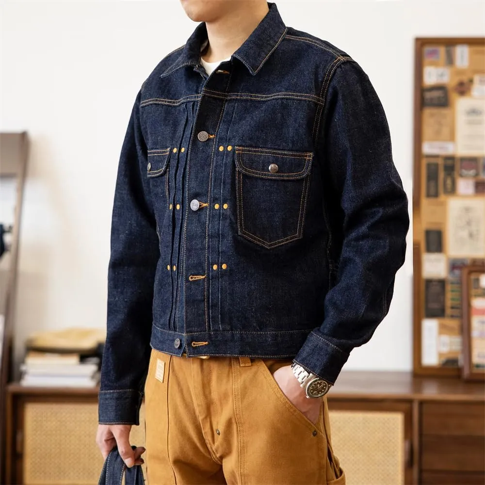 Red Tornado Men's Rugged Selvedge Denim Jacket