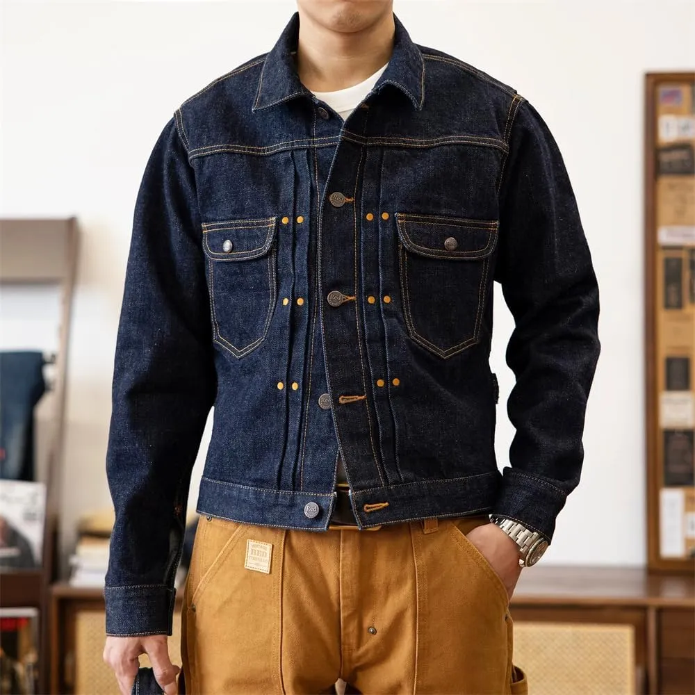 Red Tornado Men's Rugged Selvedge Denim Jacket