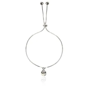 Rhodium Charm Chain Bracelet