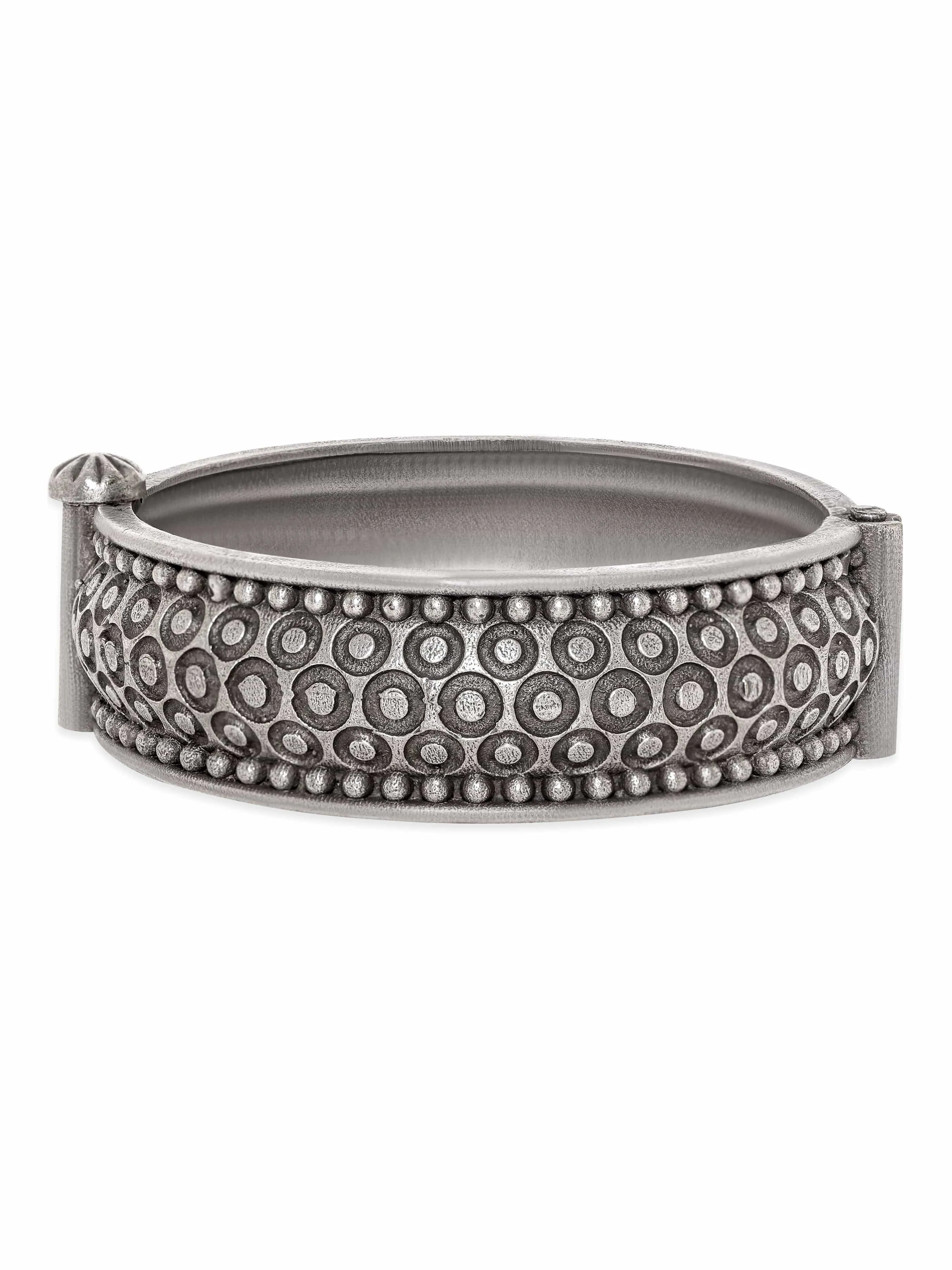 Rubans Silver-Plated Bangle-Style Bracelet