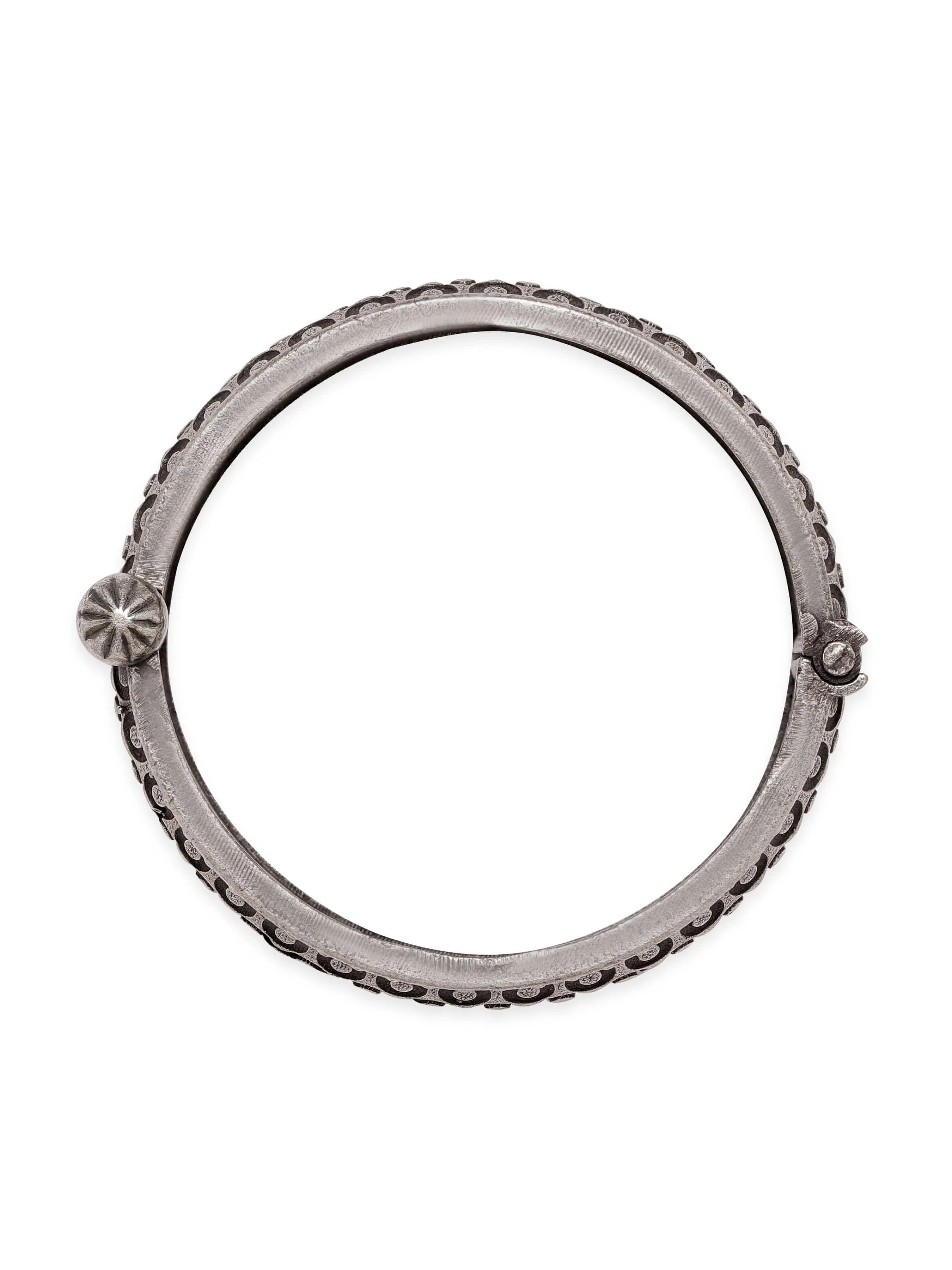 Rubans Silver-Plated Bangle-Style Bracelet