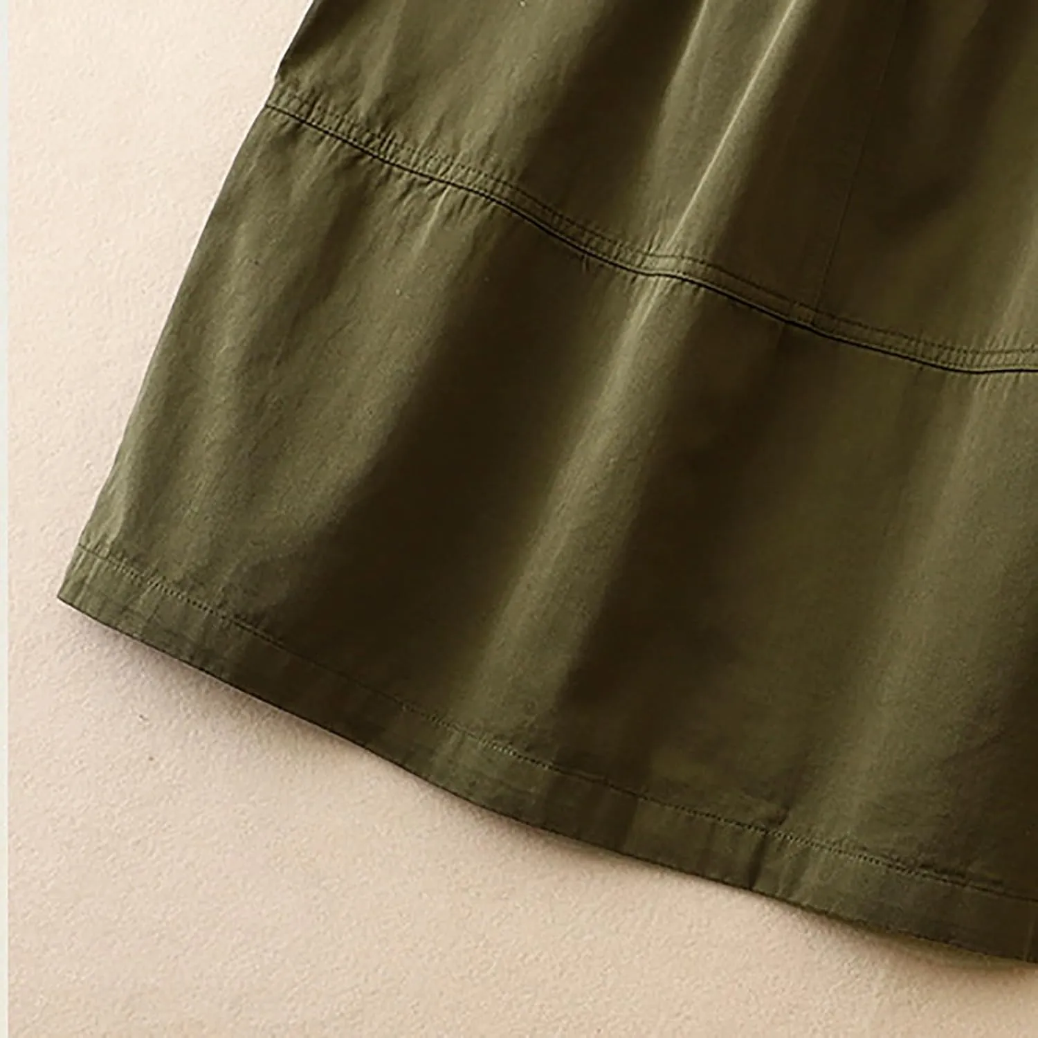 Ruziyoog Women Summer Casual Skirts A-Line Pleated High Waist Skirt Flowy Swing Elegant Dressy Casual Work Midi Skirts