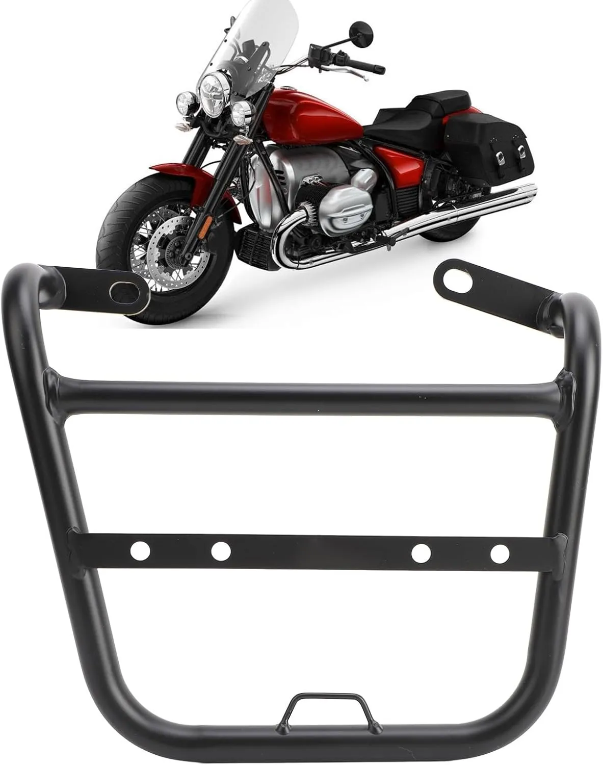 Saddlebag Support Racks Iron Erosion Resistant Side Mount Saddle Bag Guards Bracket R18 Classic 2020-2024 Motorcycle (Left (BR778BBZJ))