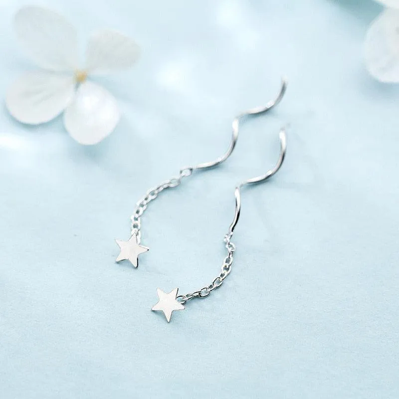 Shooting Stars Minimal Earrings