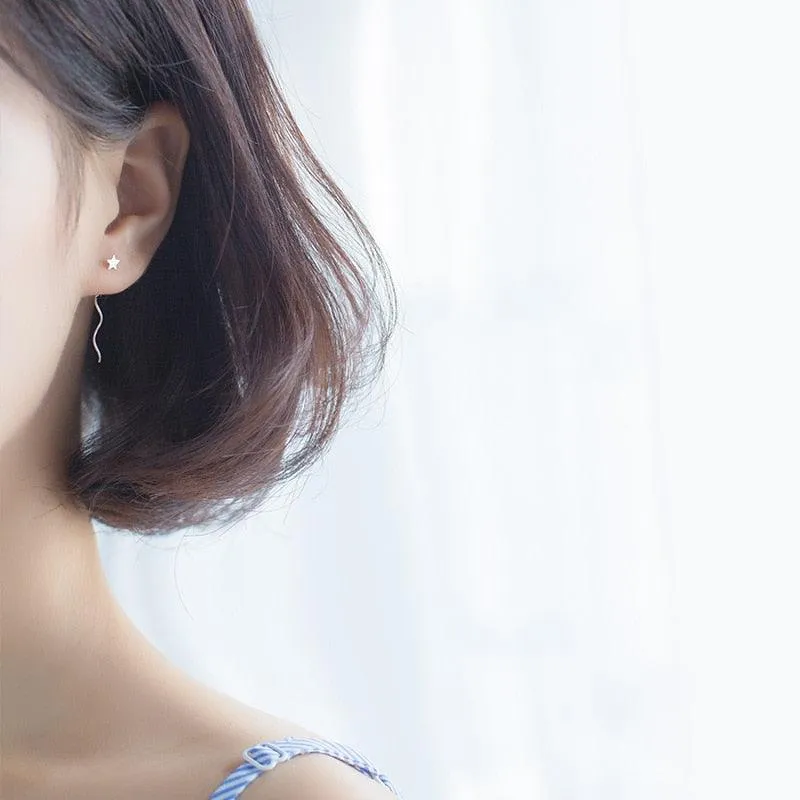 Shooting Stars Minimal Earrings