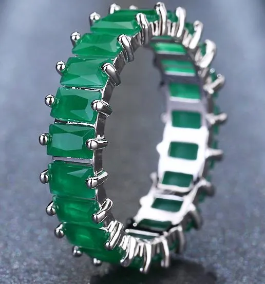 Silver Color Unique Design CZ Ring