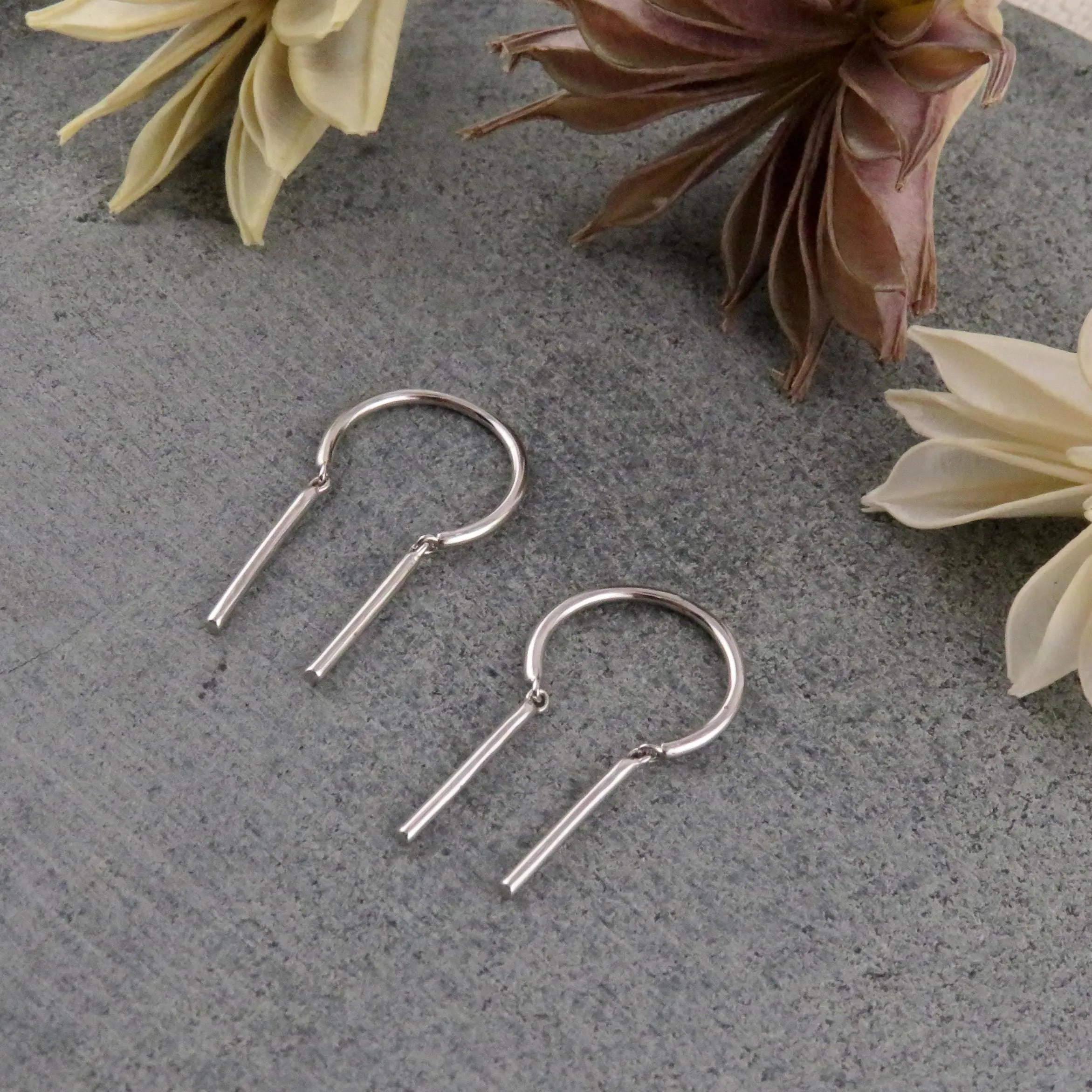 Silver Simple Threader Earrings