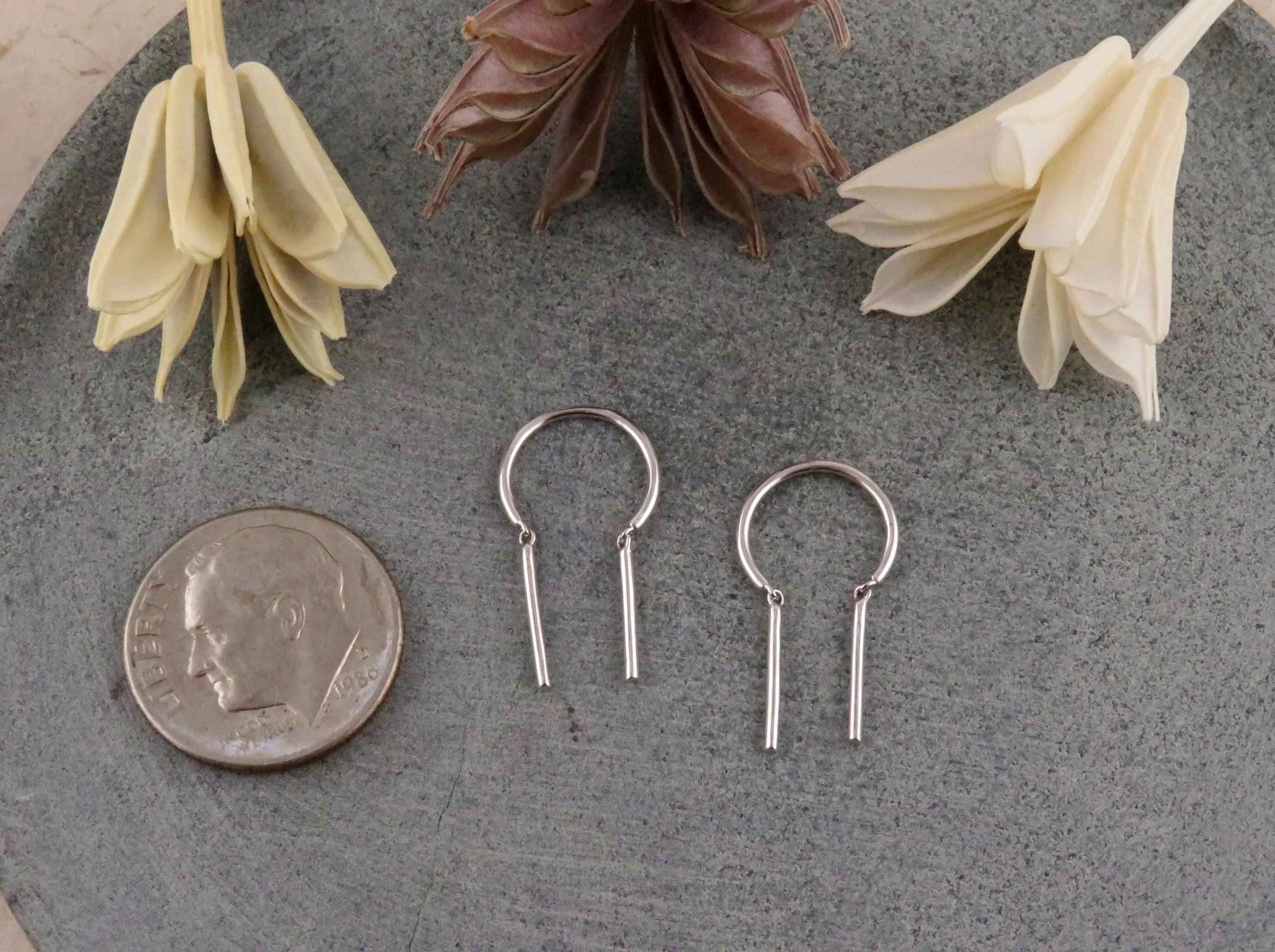 Silver Simple Threader Earrings