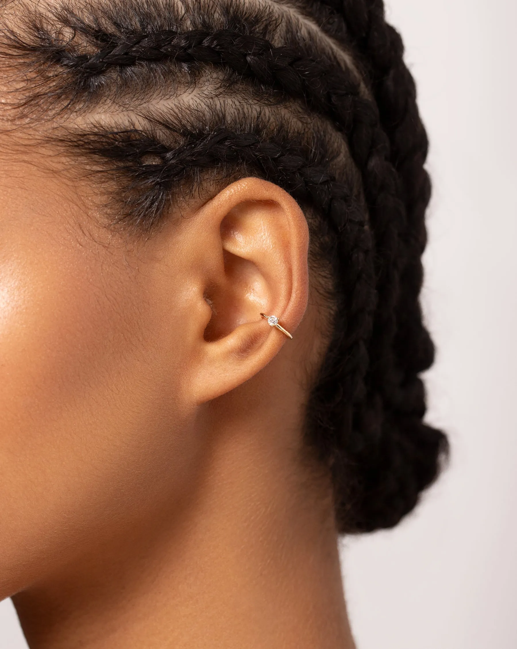 Single Diamond Ear Cuff