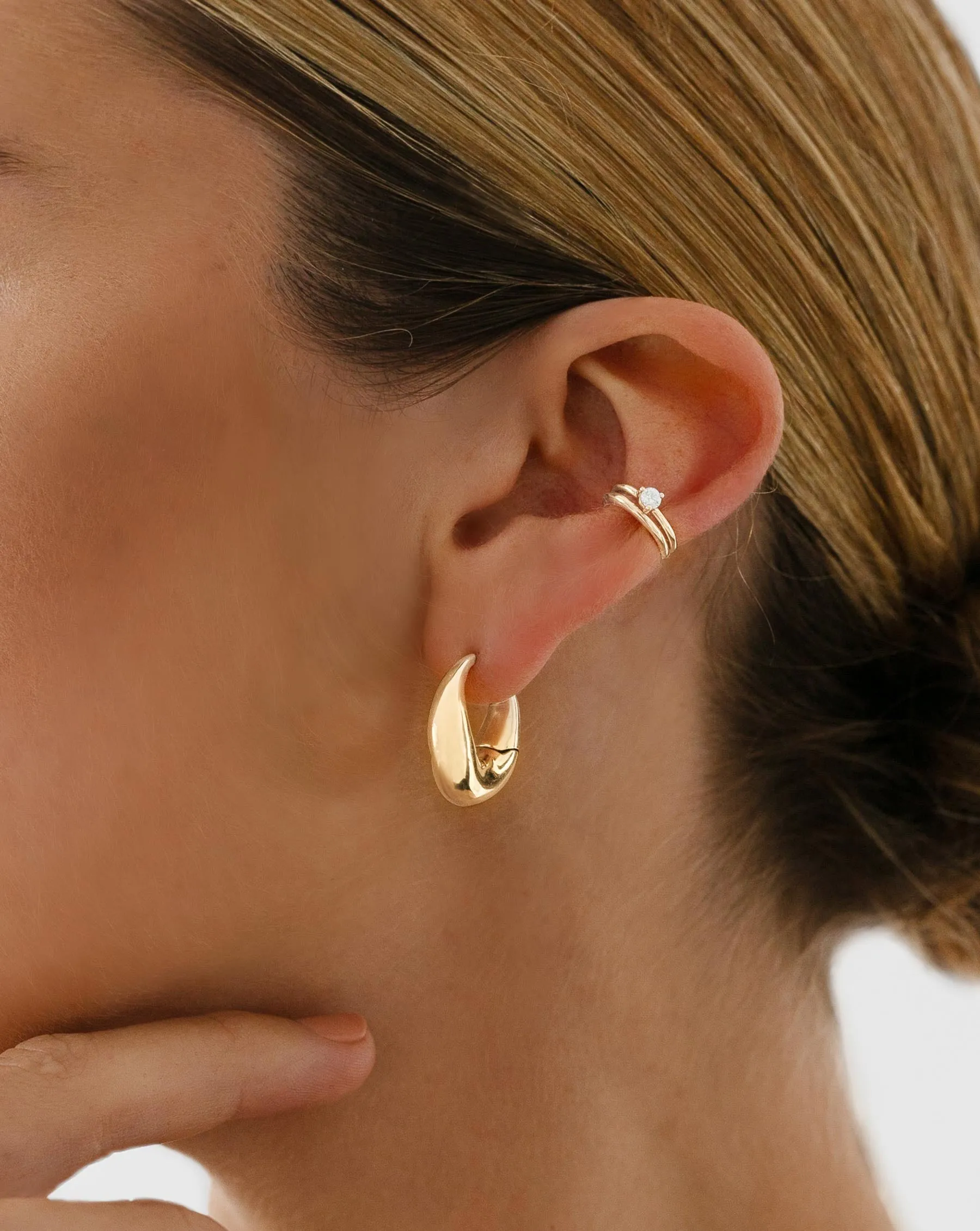 Single Diamond Ear Cuff