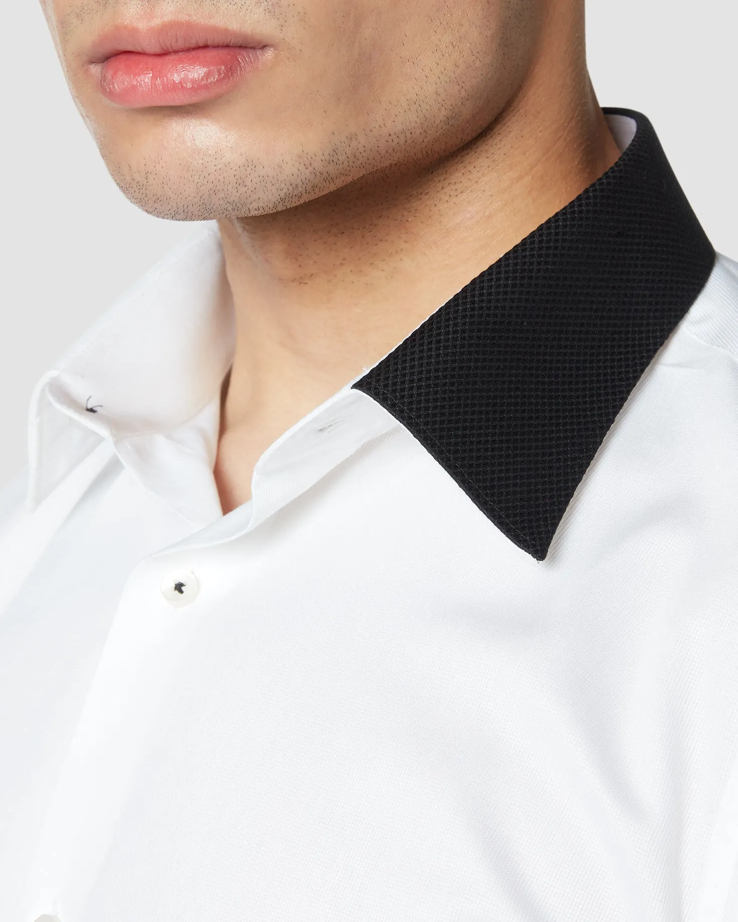 Soktas Contrast Collar Shirt - White