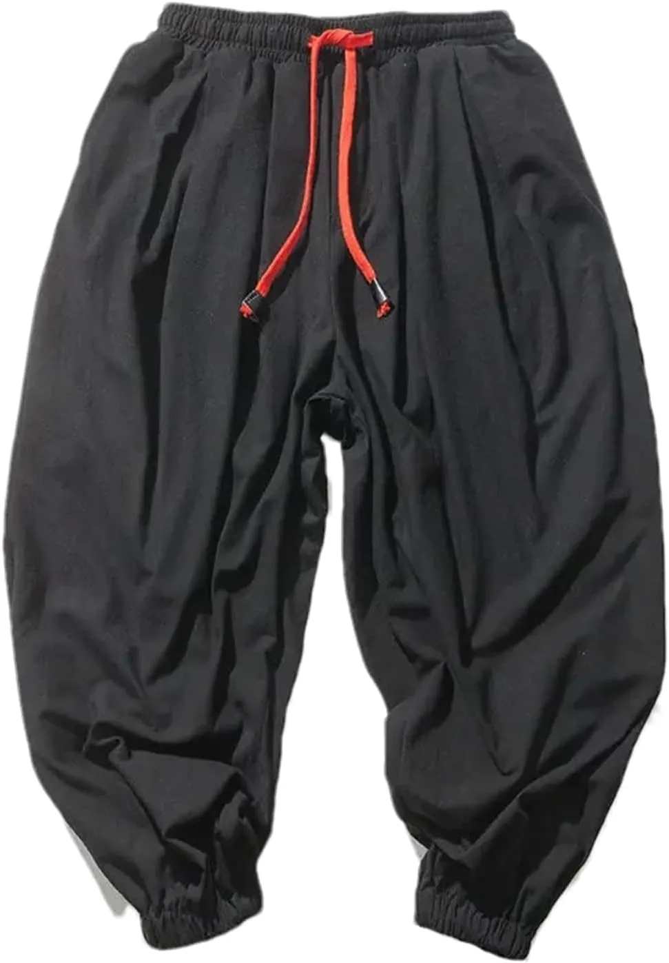 Spring Men Loose Harem Pants Cotton Style Sweatpants Wide-Leg Pants Casual Trousers Male