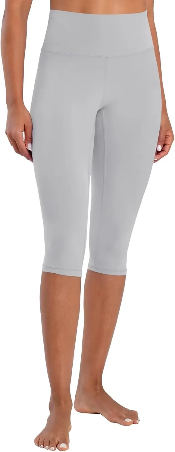 Sunzel Sunzfly Capri Leggings for Women, High Waisted Yoga Pants with Tummy Control for Workout Running Gym