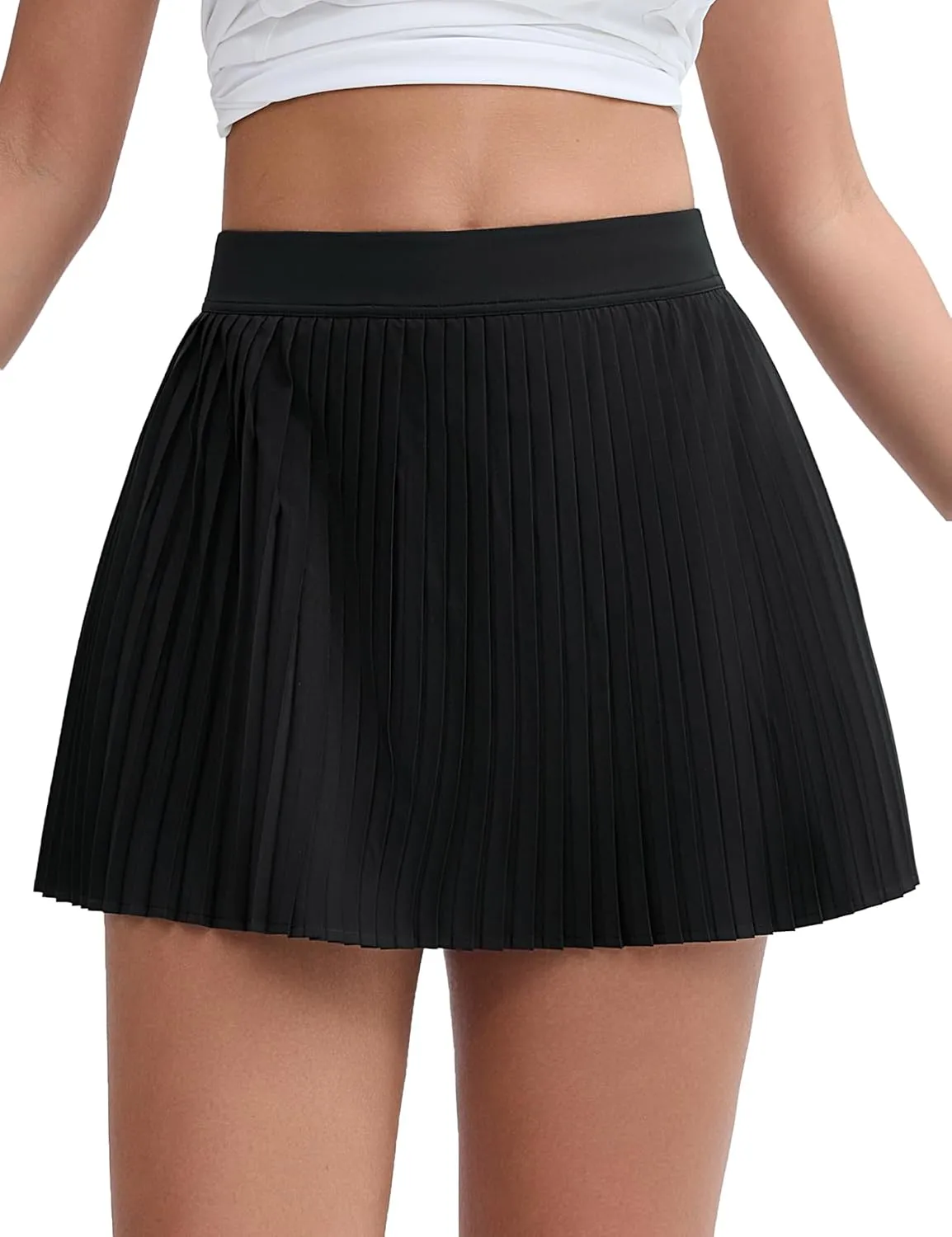 THE GYM PEOPLE Women's Pleated Tennis Skirts Lightweight Workout Golf Skorts Built in Shorts with Pockets